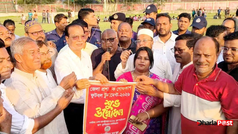 কুড়িগ্রামে জমে উঠেছে ফুটবলের লড়াই, উদ্বোধনী ম্যাচে সদরের রোমাঞ্চকর জয়