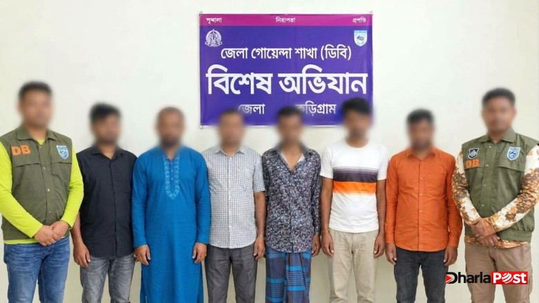 ফুলবাড়ীতে জুয়ার আসর থেকে ৬ জনকে গ্রেপ্তার, নগদ টাকা জব্দ