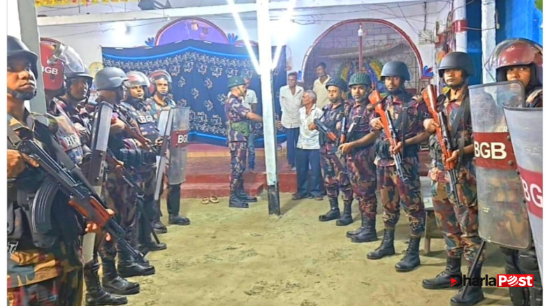 দুর্গাপূজায় নিরাপত্তা জোরদার, কুড়িগ্রামে 22 বিজিবির বিশেষ নজরদারি