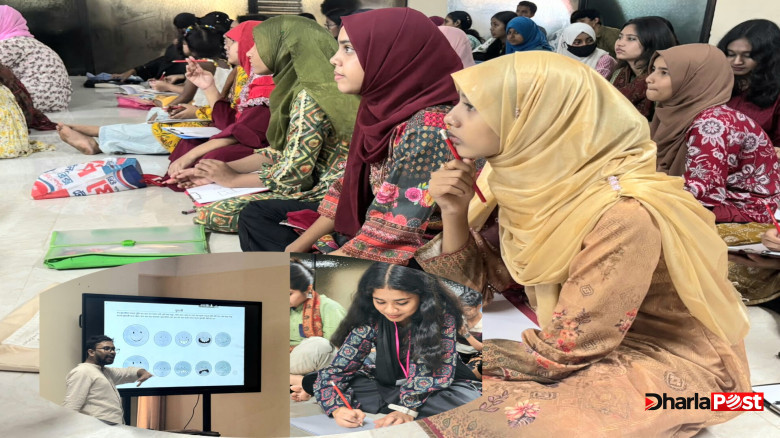 কুড়িগ্রামে হিজিবিজির কার্টুন ড্রয়িং কর্মশালায় অংশ নিলেন ৭৫ শিক্ষার্থী