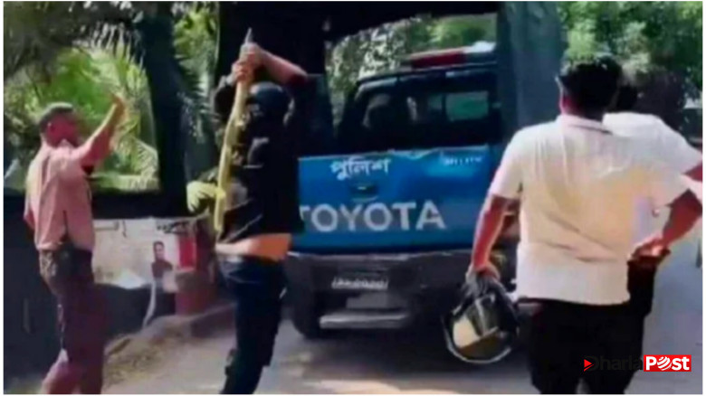 গোপালগঞ্জে পুলিশের গাড়িতে হামলার ঘটনায় গ্রেপ্তার আরও ১৮ জন